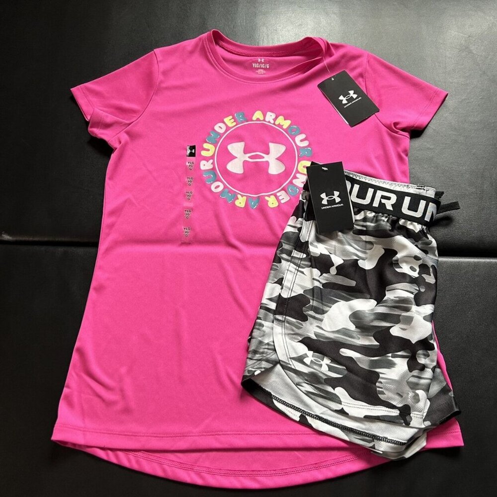 NWT Under Armour Athletic Set Girls Youth Size Large
